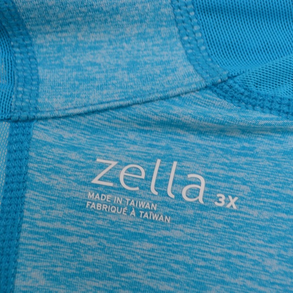 Zella Arctic Blue Full Zip Workout Jacket 3x - Picture 4 of 4